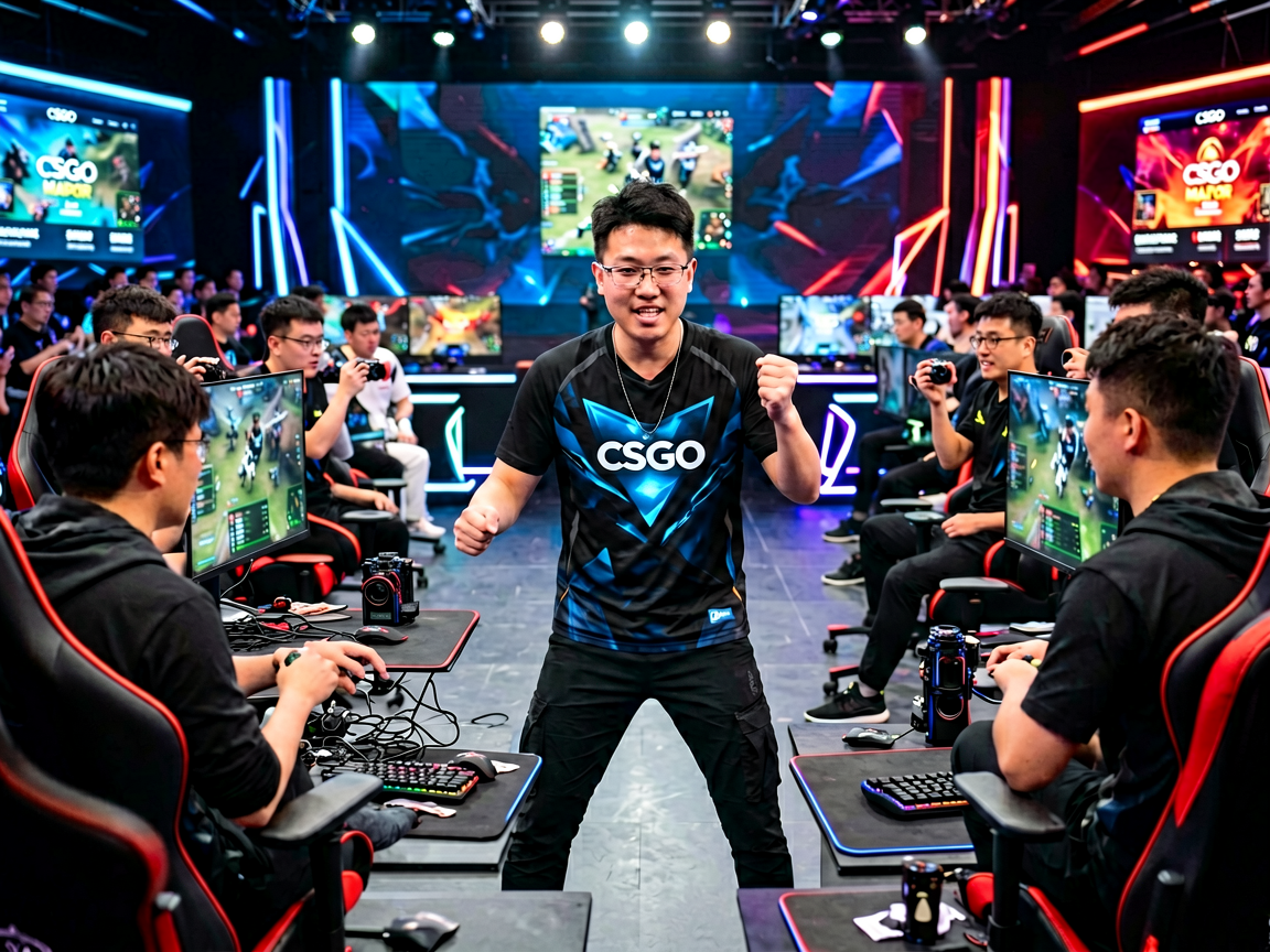 CSGO电竞项目封面，展示CSGO职业比赛现场
